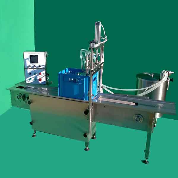 Flaschenfüllmaschine (UNIFLUX Simultan 4), Abfüllanlage für Kisten